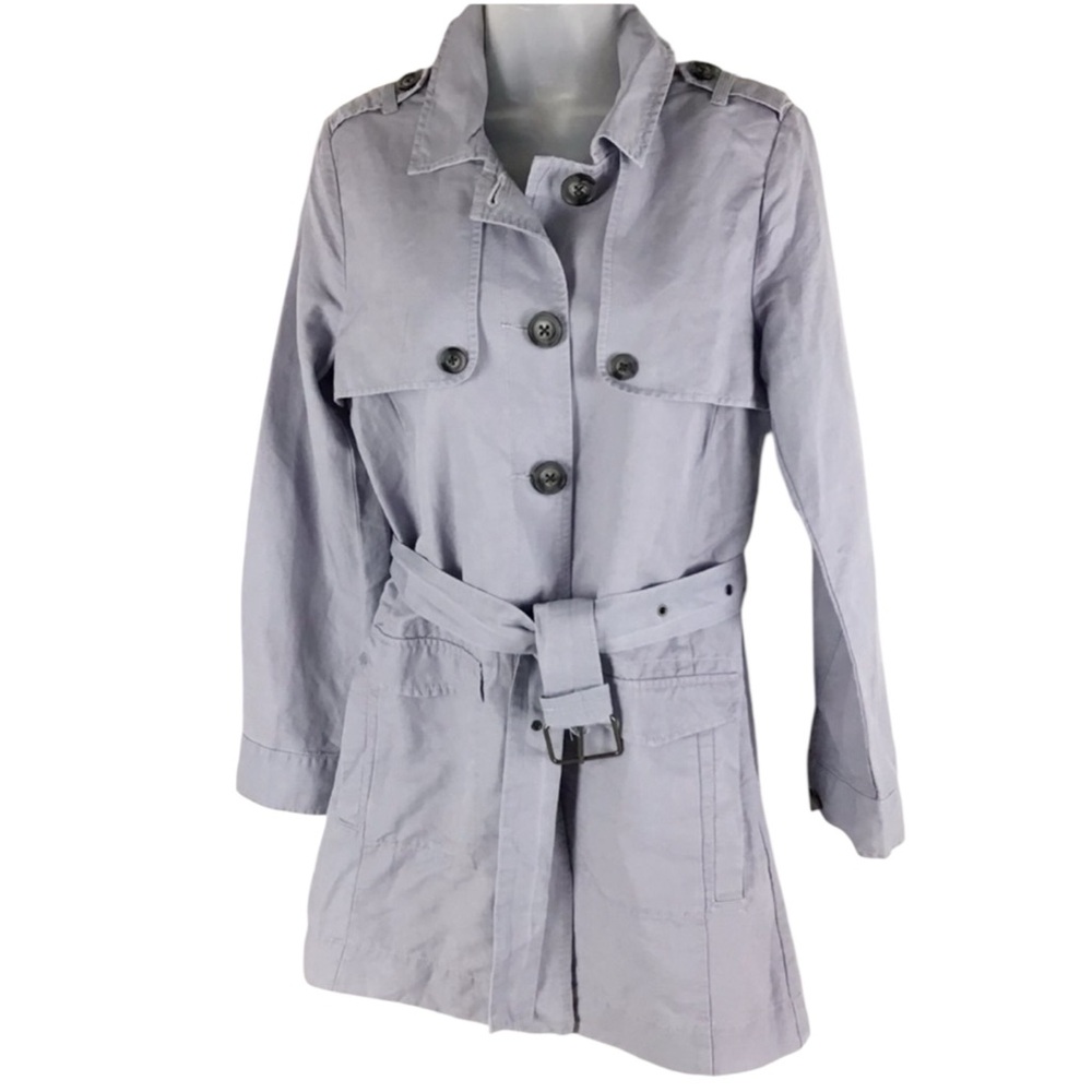 CAbi Tanner Trench Coat in Silver Lake Blue Size Small #5296 — GORGEOUS!!! - Picture 3 of 9